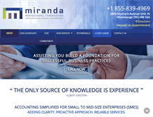 Tablet Screenshot of mirandaaccounting.ca